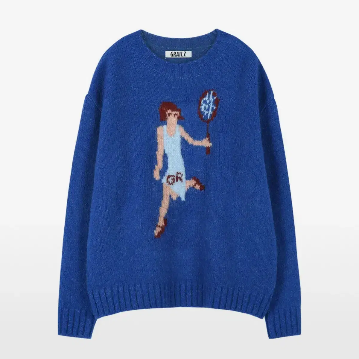 (새상품)그레일즈 TENNIS GIRL MOHAIR KNIT [BLUE]